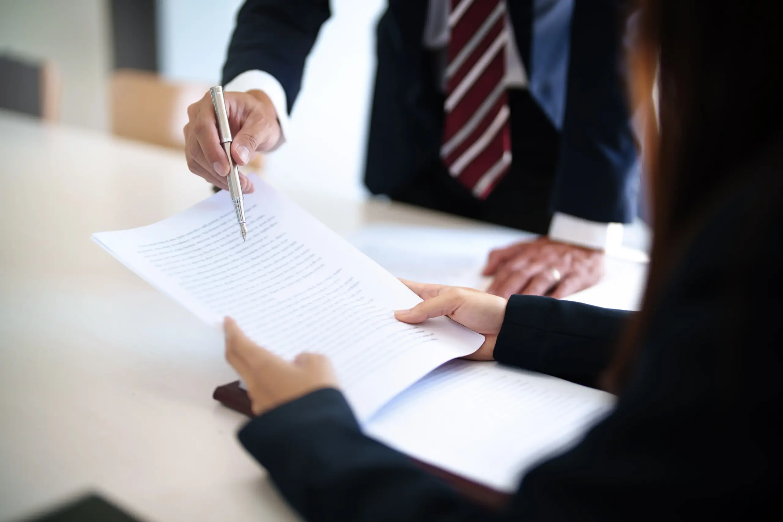 Legal dispute meeting